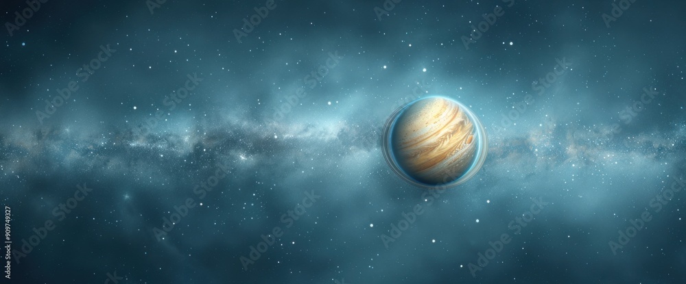 Abstract solar system backdrop, spacious copy space, natural lighting Abstract solar system backdrop, spacious copy space, natural lighting