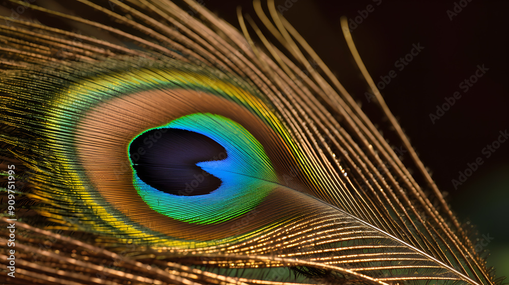 Obraz premium Peacock Feather Pattern