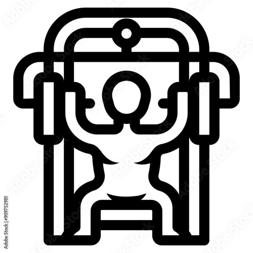 butterfly workout fitness machine icon