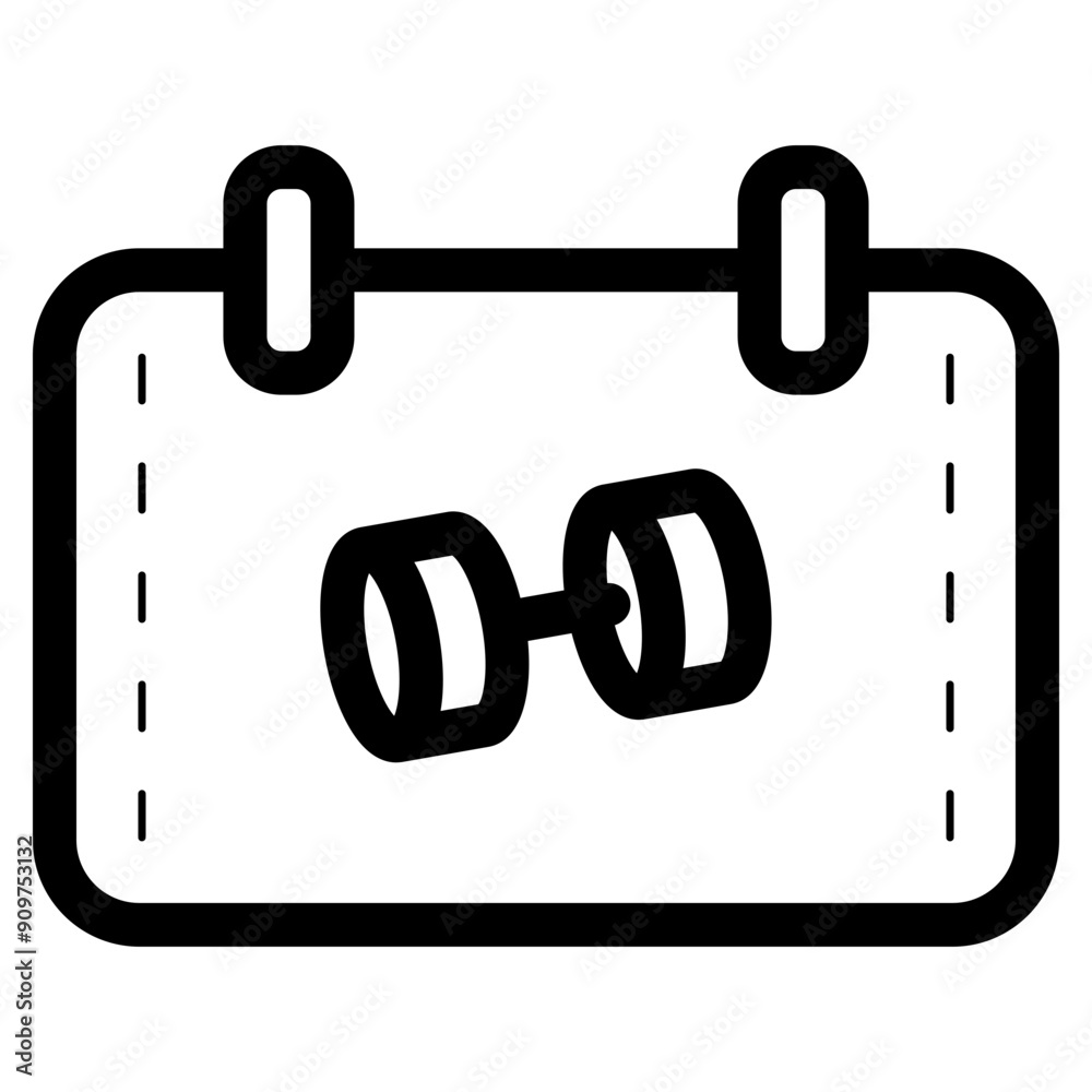 gym workout calendar schedule icon gym workout calendar schedule icon