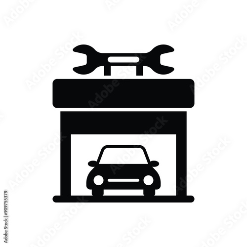 Garage vector icon