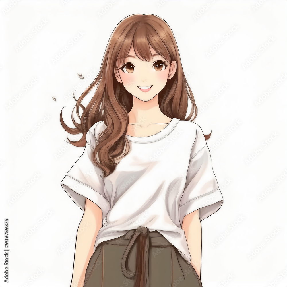 女性・女の子のイラスト素材 女性・女の子のイラスト素材