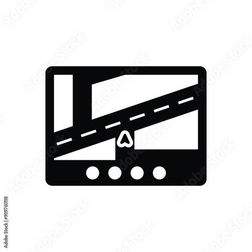 Satellite navigator vector icon