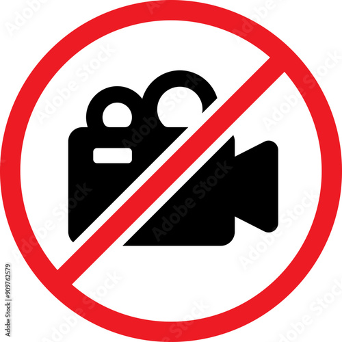 No Video Recording Allowed Icon