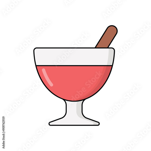 Eggnog vector icon