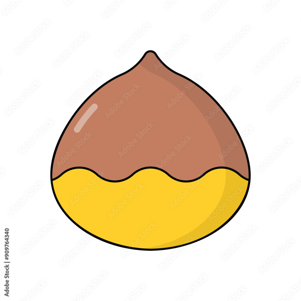 Chestnut vector icon Chestnut vector icon