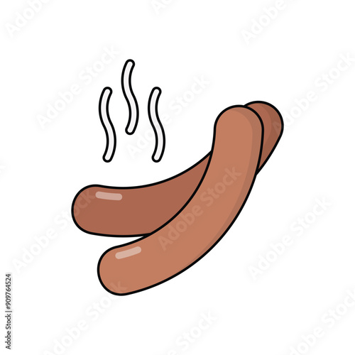 Sausages vector icon