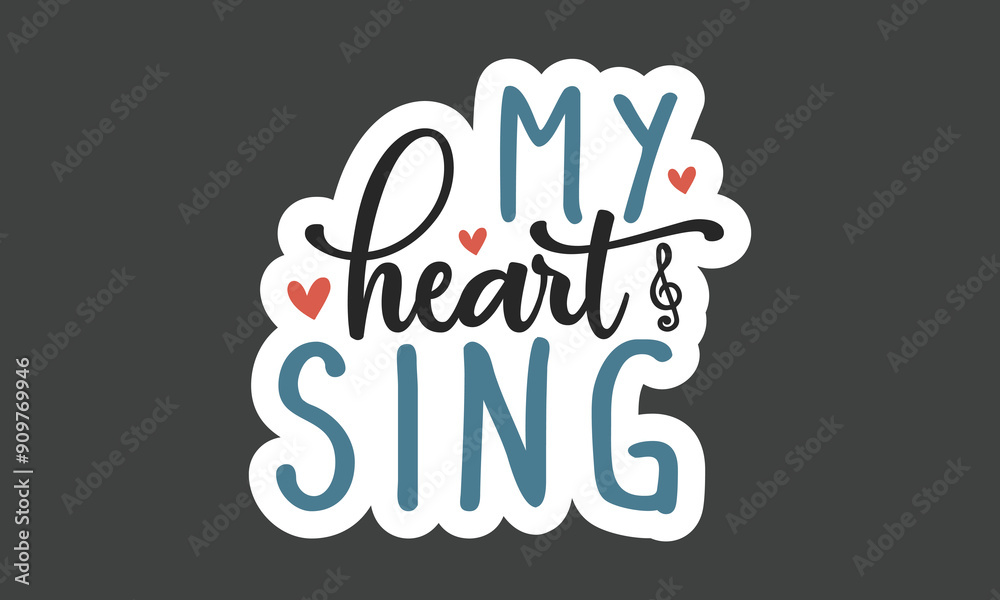 Music Quotes Stickers Bundle And Single Design Music Quotes Stickers Bundle And Single Design