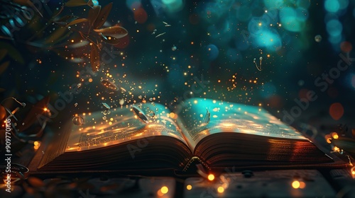 Magical Tome of Secrets Unleashes Enchanting Light and Knowledge