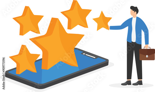 men send messages with stars on a smartphone, top reviews

