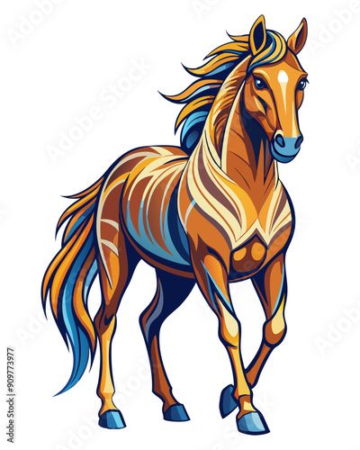 horse vector colorful t-shirt design,horse transparent background printable svg design