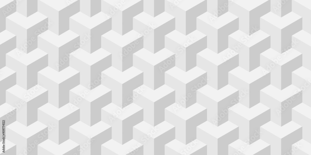 Vector of cube geometric pattern grid backdrop triangle background. Abstract cube geometric tile and mosaic wall or grid backdrop hexagon technology. white or gray geometric block cube structure. Vector of cube geometric pattern grid backdrop triangle background. Abstract cube geometric tile and mosaic wall or grid backdrop hexagon technology. white or gray geometric block cube structure.