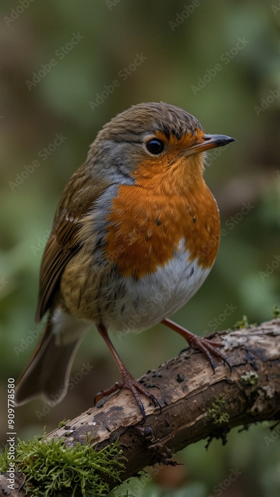 robin on a branch robin on a branch
