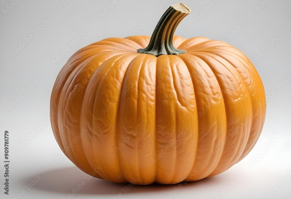 Pumpkin isolated on white background, full depth of field, ai Pumpkin isolated on white background, full depth of field, ai