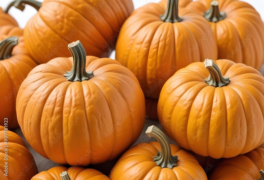 Pumpkin isolated on white background, full depth of field, ai Pumpkin isolated on white background, full depth of field, ai