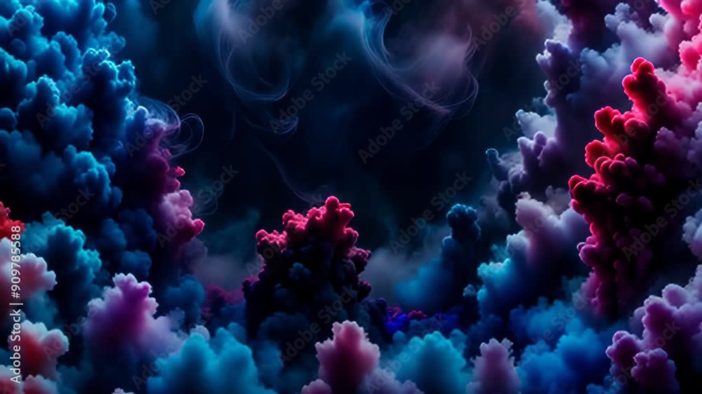 Abstract multicolored smoke background Abstract multicolored smoke background