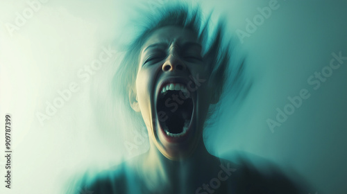  blurred photo of crazy person, mental health and bipolar disorder