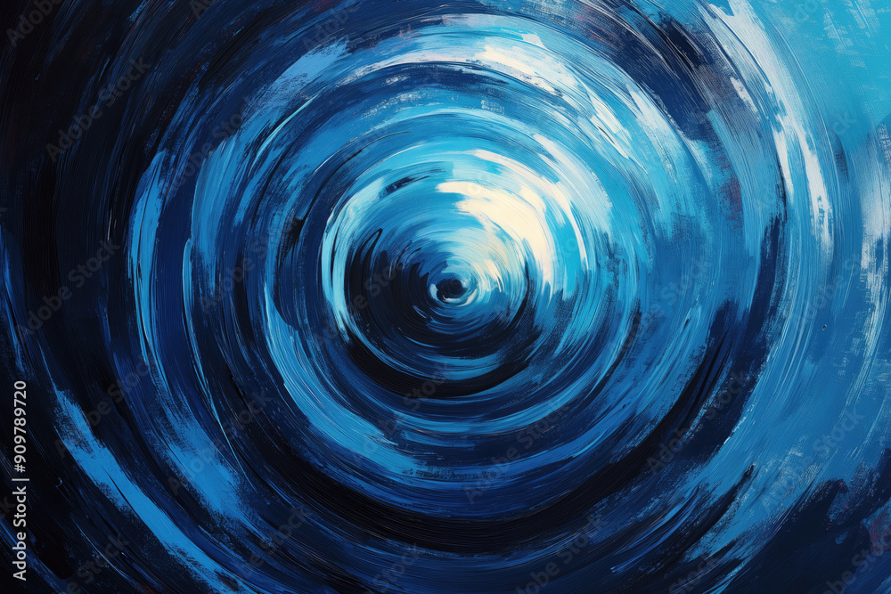 Dark blue swirl spiral painting Dark blue swirl spiral painting