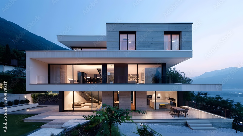 Modern Home With Mountain View And Patio Modern Home With Mountain View And Patio