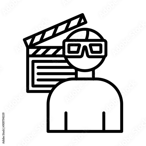 Actor line icon