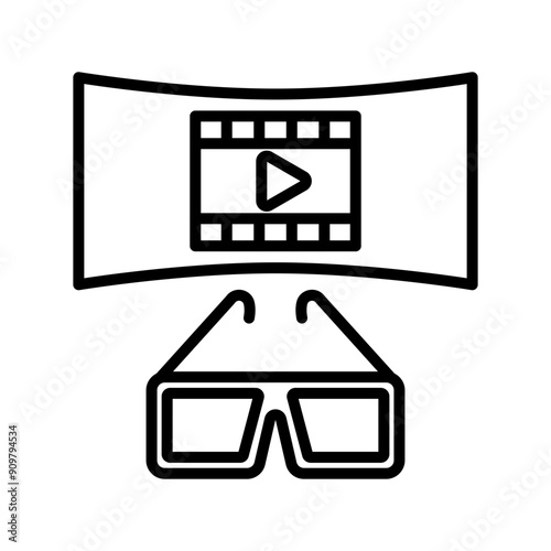 Cinematic Experience line icon