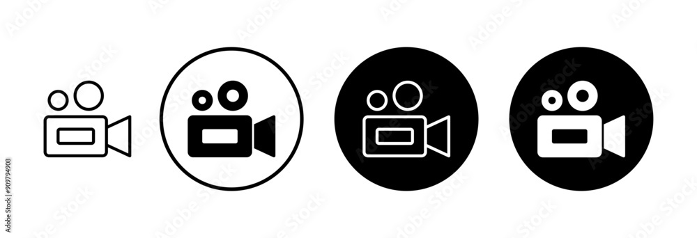 Video camera icon vector isolated on white background. Video camera vector icon. Camera Icons. Movie Sign. Cinema Video camera icon vector isolated on white background. Video camera vector icon. Camera Icons. Movie Sign. Cinema