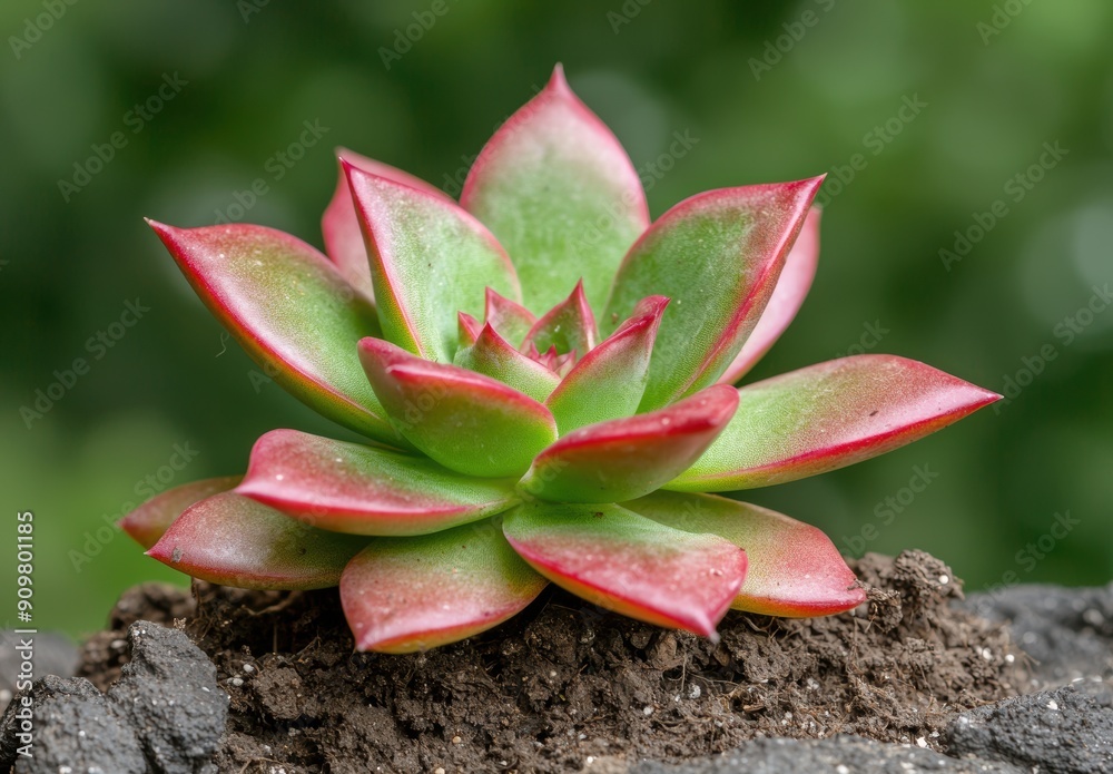 Vibrant succulent plant in natural environment Vibrant succulent plant in natural environment