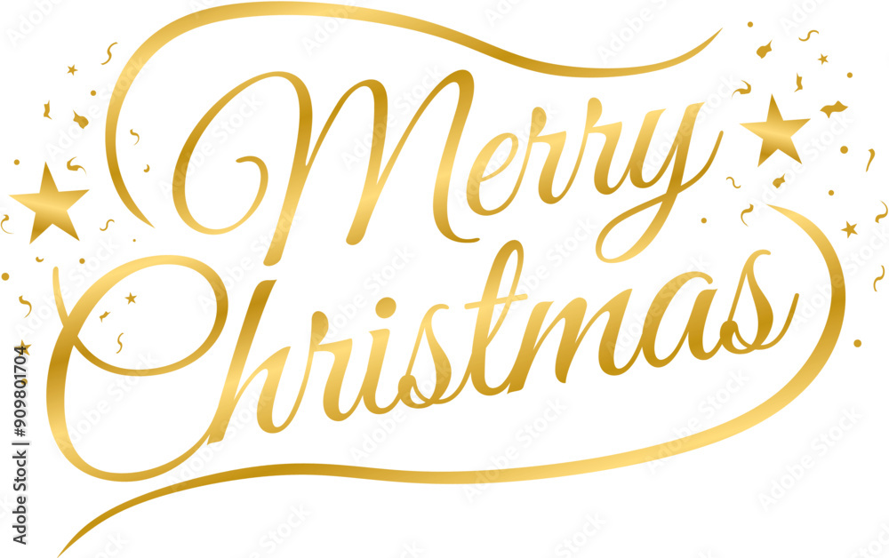 golden text merry christmas 3