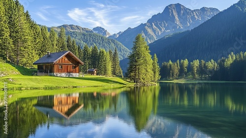 Europe, Austria, Tyrol, Ötztal Alps, Ötztal: A summer idyll at Winkelbergsee near Längenfeld.