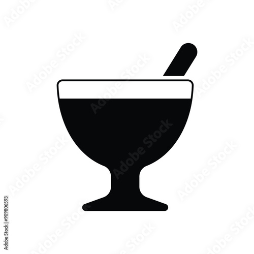 Eggnog vector icon