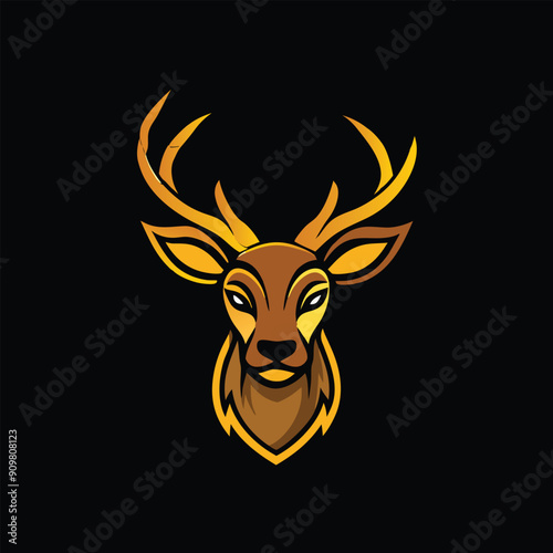 Deer head vector illustration