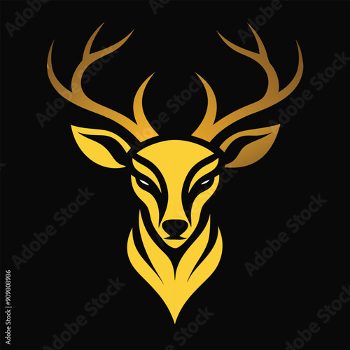 Deer head vector illustration