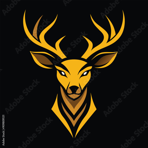 Deer head vector illustration