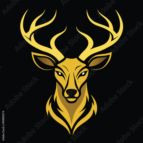 Deer head vector illustration