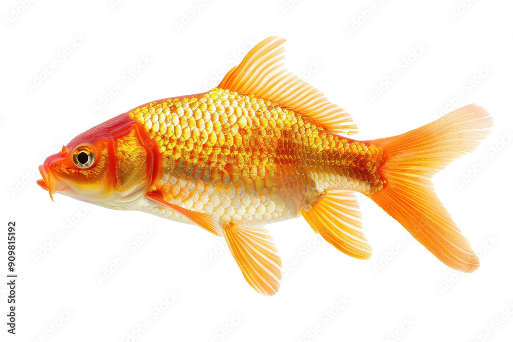 goldfish isolated on white goldfish isolated on white