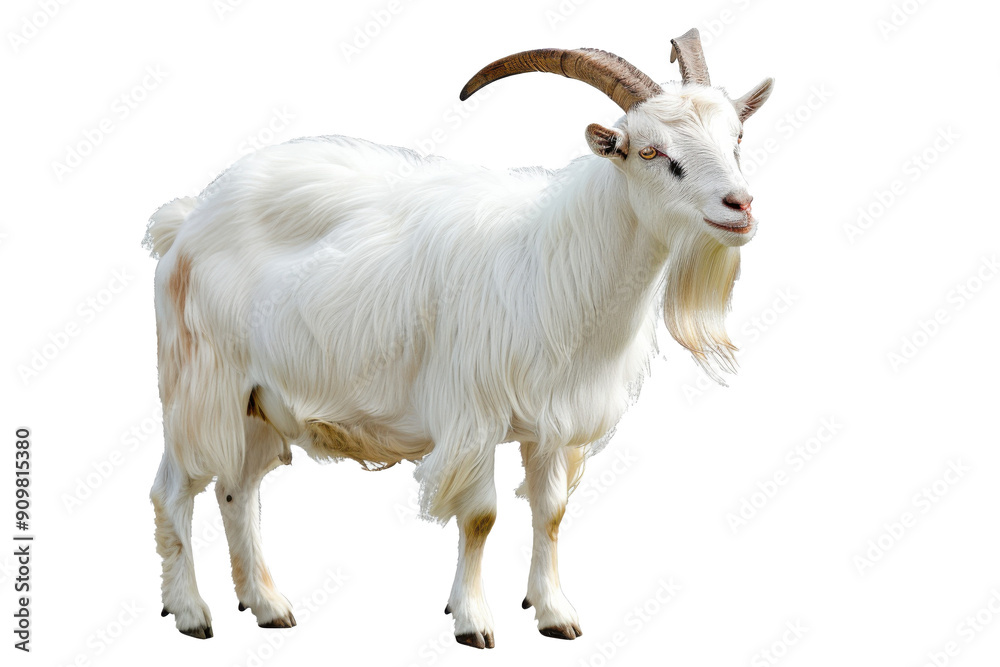 goat on a white background goat on a white background
