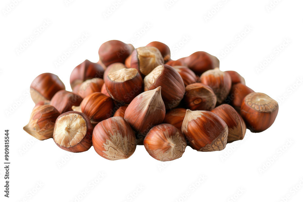 hazelnuts isolated on white hazelnuts isolated on white