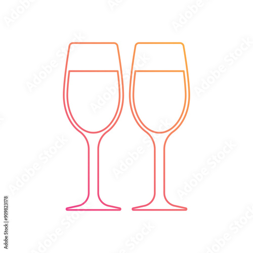 Champagne vector icon