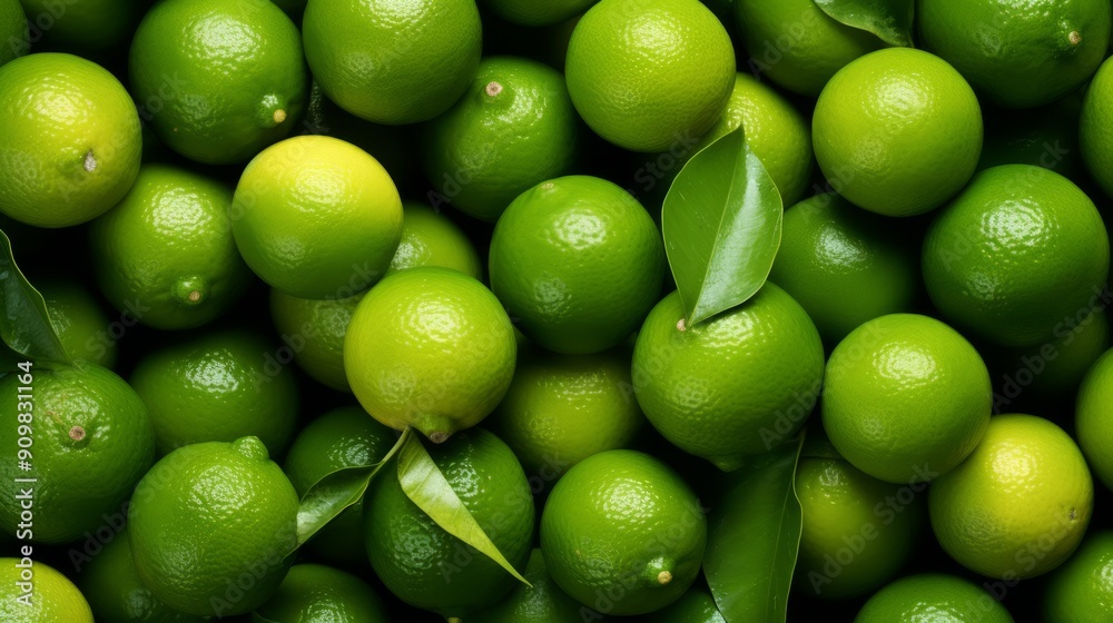Fresh organic lime fruit. ai generated art image Fresh organic lime fruit. ai generated art image