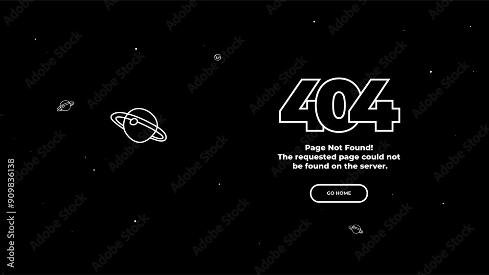 404 Page not found error. Vector layout template 404 Page not found error. Vector layout template