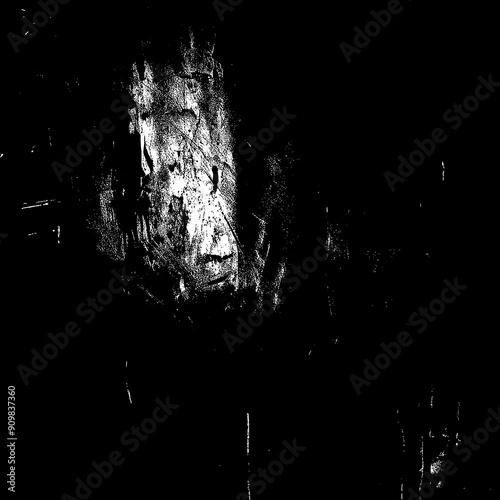 Dark Grunge Texture with Abstract Brushstrokes