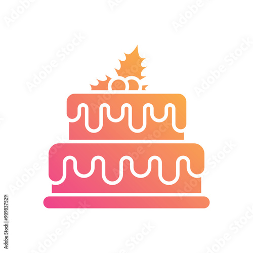 Cake vector icon