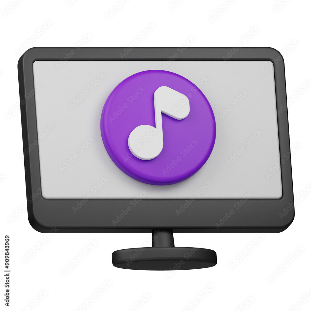 music player 3d icon isolated on the transparent background music player 3d icon isolated on the transparent background