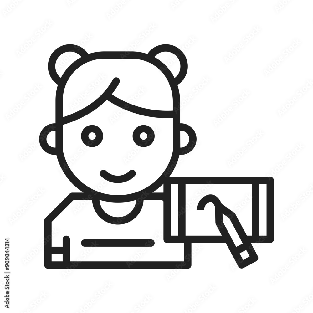 Drawing icon vector image.Suitable for use on web apps, mobile apps and print media. Drawing icon vector image.Suitable for use on web apps, mobile apps and print media.