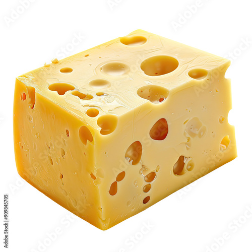 Cheese Image Without Background, Generative AI