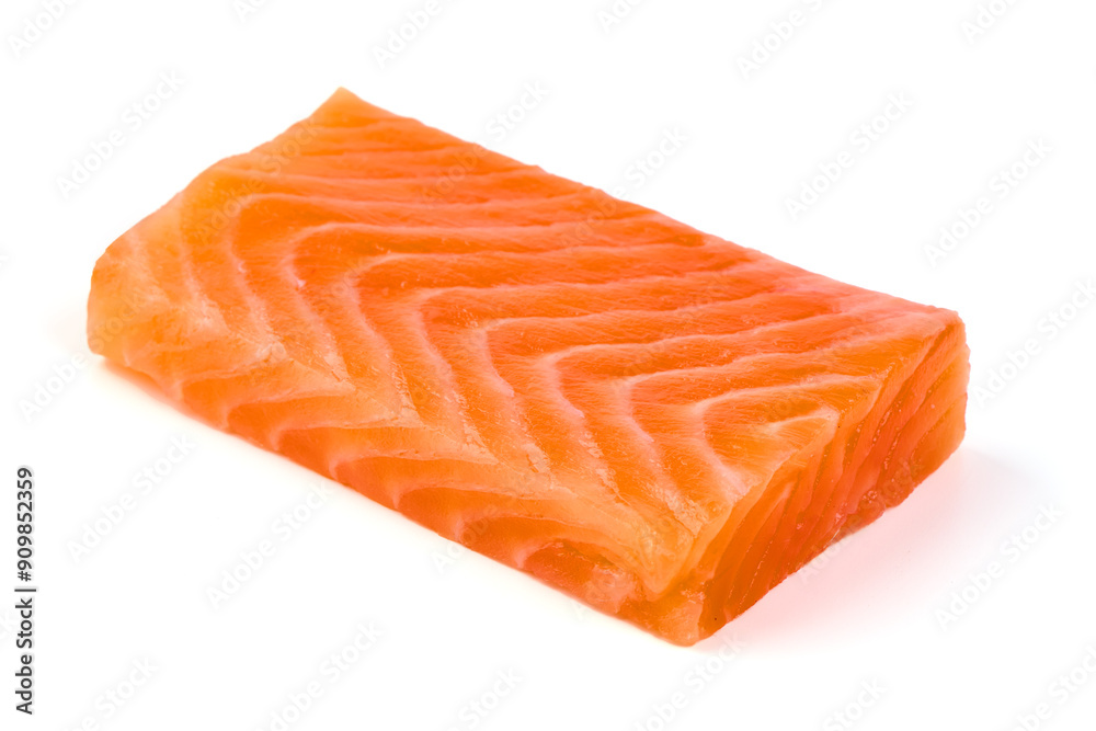 Salmon, fresh salmon fillet isolated on white background. Salmon, fresh salmon fillet isolated on white background.