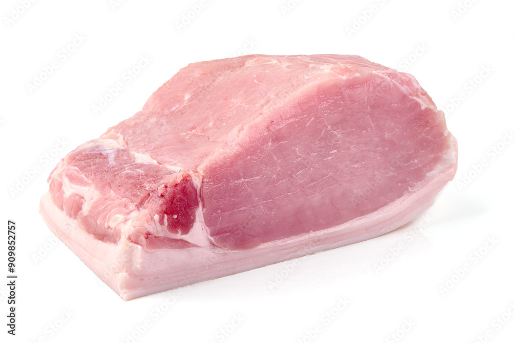 Chilled pork ham, isolated on white background. High resolution image. Chilled pork ham, isolated on white background. High resolution image.