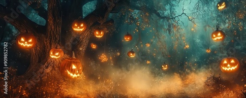 Enchanting Halloween scene ...