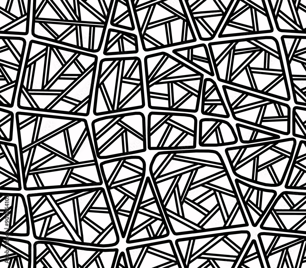 Black and white mosaic abstract drawing .Seamless pattern. Black and white mosaic abstract drawing .Seamless pattern.