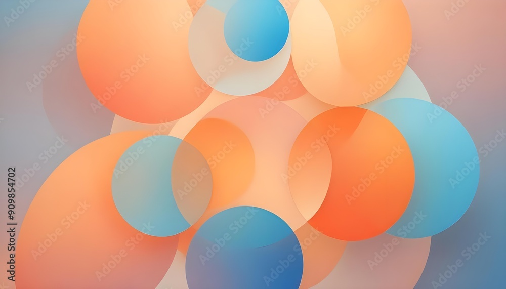 Overlapping translucent orange circles and shapes against a warm, orange-tinted background Overlapping translucent orange circles and shapes against a warm, orange-tinted background